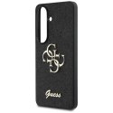 Etui Guess Fixed Glitter Big 4G Metal Logo do Samsung Galaxy S26 czarny