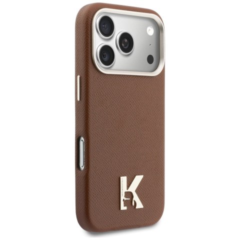 Etui Karl Lagerfeld Karl Head Logo MagSafe do iPhone 17 Pro Max brązowy