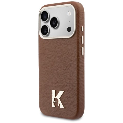 Etui Karl Lagerfeld Karl Head Logo MagSafe do iPhone 17 Pro brązowy