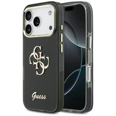 Etui Guess IML 4G Script Metal do iPhone 17 Pro Max czarny