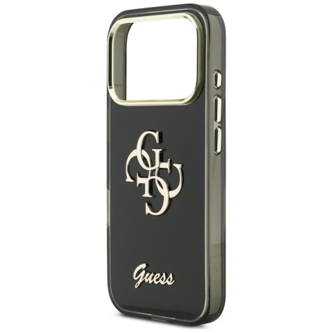 Etui Guess IML 4G Script Metal do iPhone 17 Pro Max czarny
