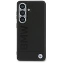 Etui BMW Leather Hot Stamp MagSafe do Samsung Galaxy S26 czarny