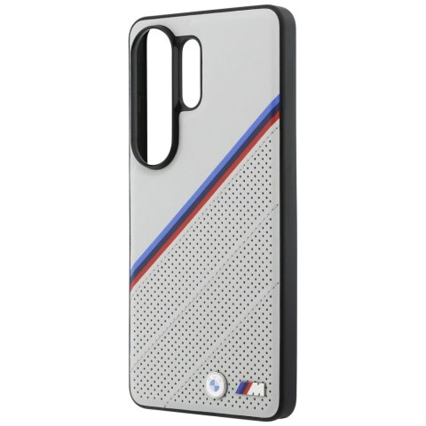 Etui BMW Tricolor Metal Logo MagSafe do Samsung Galaxy S26 Ultra szary