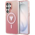 Etui Guess IML Gradient Triangle MagSafe do Samsung Galaxy S26 Ultra różowy