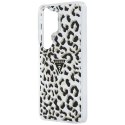 Etui Guess IML Leopard Print Triangle MagSafe do Samsung Galaxy S26 Ultra czarny