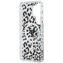 Etui Guess IML Leopard Print Triangle MagSafe do Samsung Galaxy S26 Ultra czarny
