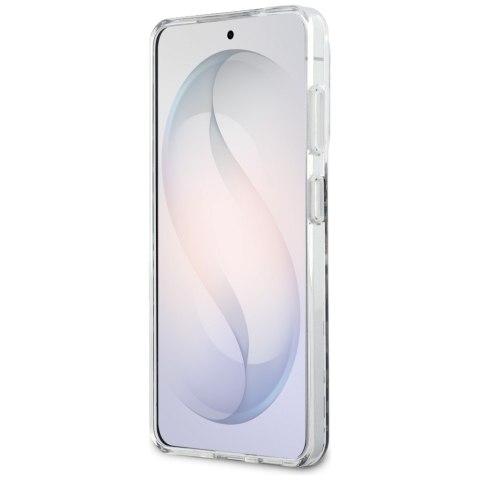 Etui Guess IML Leopard Print Triangle MagSafe do Samsung Galaxy S26 czarny