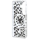 Etui Guess IML Leopard Print Triangle MagSafe do Samsung Galaxy S26 czarny
