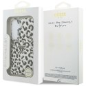 Etui Guess IML Leopard Print Triangle MagSafe do Samsung Galaxy S26 czarny