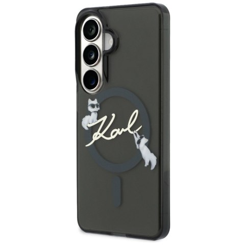 Etui Karl Lagerfeld IML KC Script MagSafe do Samsung Galaxy S26 Plus czarny
