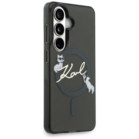 Etui Karl Lagerfeld IML KC Script MagSafe do Samsung Galaxy S26 Plus czarny