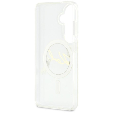 Etui Karl Lagerfeld IML KC Script MagSafe do Samsung Galaxy S26 Plus przezroczysty