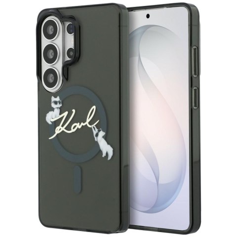 Etui Karl Lagerfeld IML KC Script MagSafe do Samsung Galaxy S26 Ultra czarny