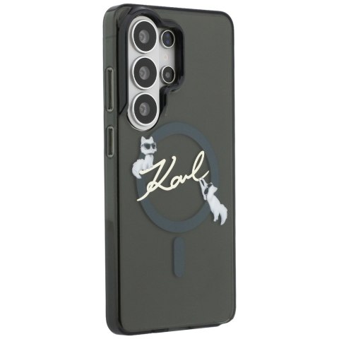 Etui Karl Lagerfeld IML KC Script MagSafe do Samsung Galaxy S26 Ultra czarny