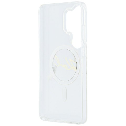 Etui Karl Lagerfeld IML KC Script MagSafe do Samsung Galaxy S26 Ultra przezroczysty