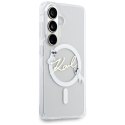 Etui Karl Lagerfeld IML KC Script MagSafe do Samsung Galaxy S26 przezroczysty