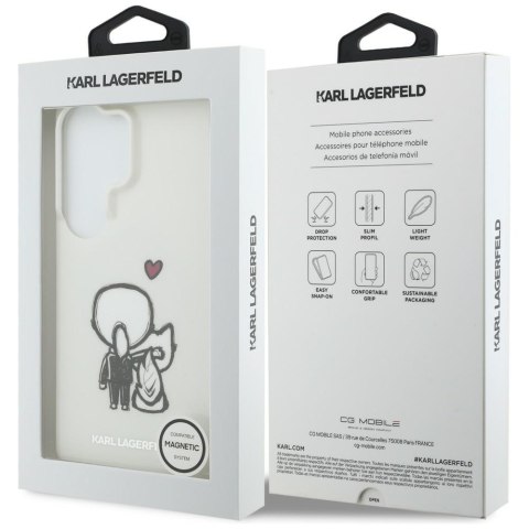Etui Karl Lagerfeld IML Karl&Choupette MagSafe do Samsung Galaxy S26 Ultra przezroczysty