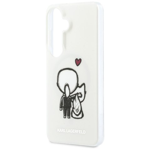Etui Karl Lagerfeld IML Karl&Choupette MagSafe do Samsung Galaxy S26 przezroczysty