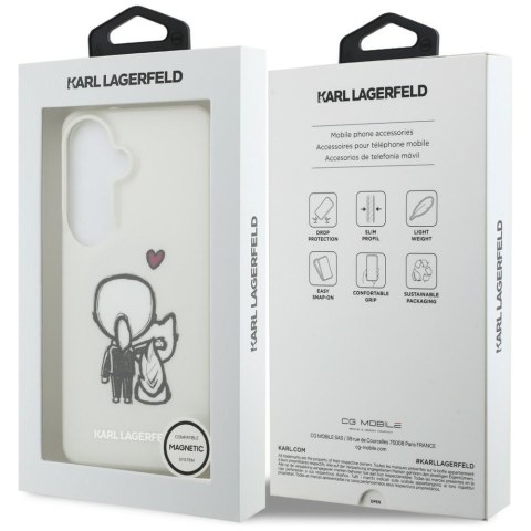 Etui Karl Lagerfeld IML Karl&Choupette MagSafe do Samsung Galaxy S26 przezroczysty