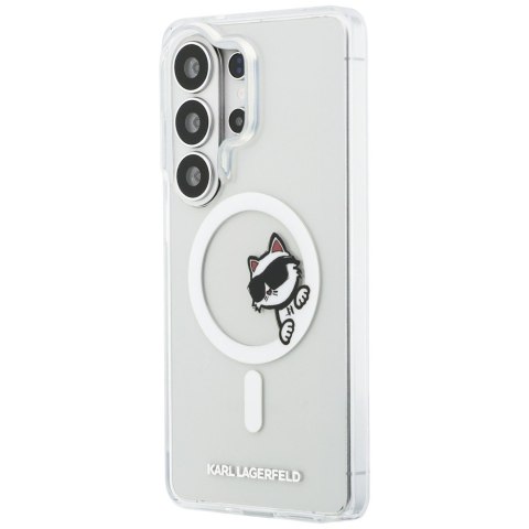Etui Karl Lagerfeld IML Peekaboo Choupette MagSafe do Samsung Galaxy S26 Ultra przezroczysty