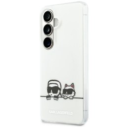 Etui Karl Lagerfeld IML Peekaboo Karl&Choupette MagSafe do Samsung Galaxy S26+ przezroczysty