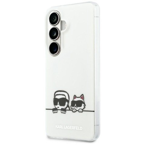 Etui Karl Lagerfeld IML Peekaboo Karl&Choupette MagSafe do Samsung Galaxy S26+ przezroczysty