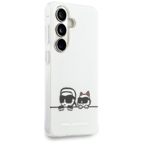 Etui Karl Lagerfeld IML Peekaboo Karl&Choupette MagSafe do Samsung Galaxy S26+ przezroczysty