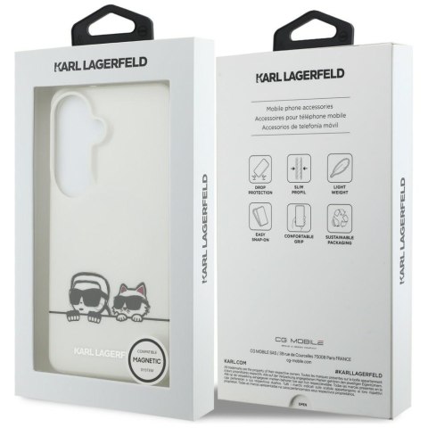 Etui Karl Lagerfeld IML Peekaboo Karl&Choupette MagSafe do Samsung Galaxy S26+ przezroczysty