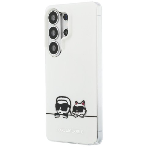 Etui Karl Lagerfeld IML Peekaboo Karl&Choupette MagSafe do Samsung Galaxy S26 Ultra przezroczysty