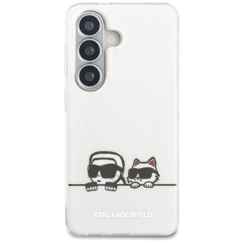 Etui Karl Lagerfeld IML Peekaboo Karl&Choupette MagSafe do Samsung Galaxy S26 przezroczysty