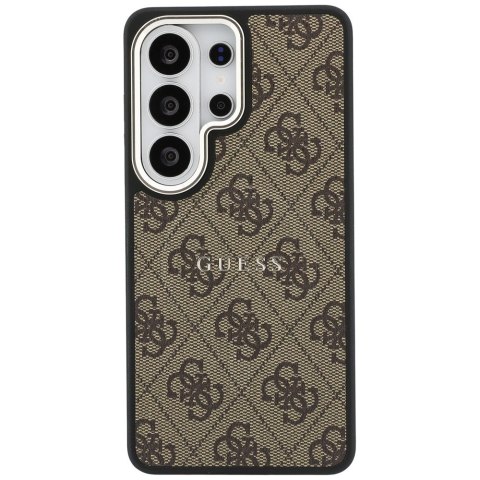 Etui Guess 4G Embossed Ring MagSafe do Samsung Galaxy S26 Ultra brązowy