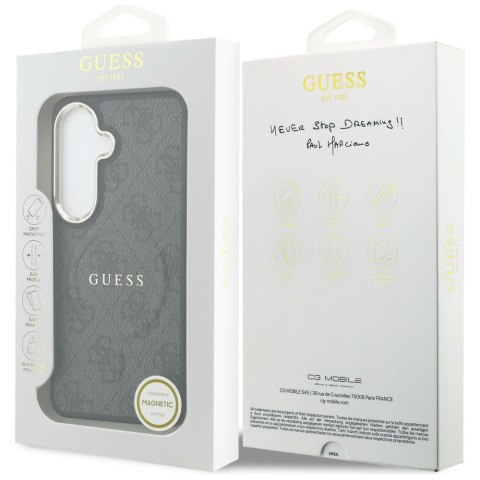 Etui Guess 4G Embossed Ring MagSafe do Samsung Galaxy S26 czarny