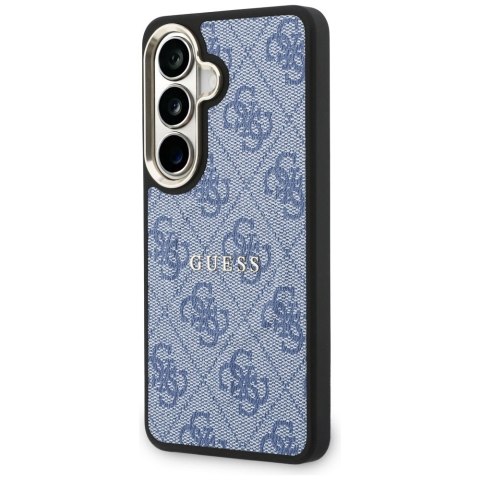 Etui Guess 4G Embossed Ring MagSafe do Samsung Galaxy S26 niebieski