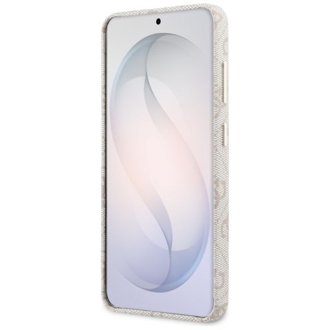 Etui Guess 4G Rhinestone Round Logo MagSafe do Samsung Galaxy S26 różowy