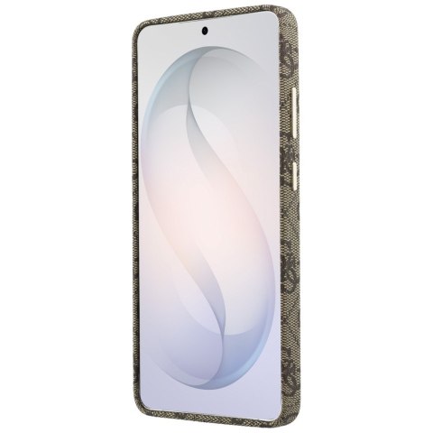 Etui Guess 4G Script MagSafe do Samsung Galaxy S26 Ultra brązowy