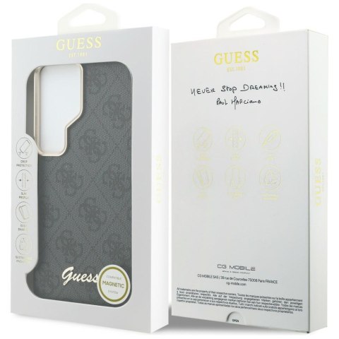 Etui Guess 4G Script MagSafe do Samsung Galaxy S26 Ultra czarny