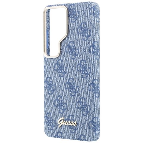 Etui Guess 4G Script MagSafe do Samsung Galaxy S26 Ultra niebieski