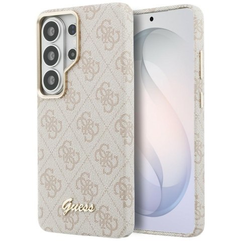 Etui Guess 4G Script MagSafe do Samsung Galaxy S26 Ultra różowy