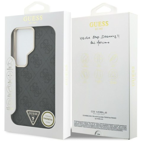 Etui Guess 4G Triangle Logo MagSafe do Samsung Galaxy S26 Ultra czarny