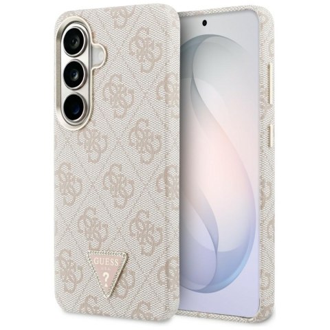 Etui Guess 4G Triangle Logo MagSafe do Samsung Galaxy S26 różowy