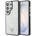 Etui Guess Fixed Glitter Triangle MagSafe do Samsung Galaxy S26 Ultra srebrny