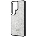 Etui Guess Fixed Glitter Triangle MagSafe do Samsung Galaxy S26 Ultra srebrny