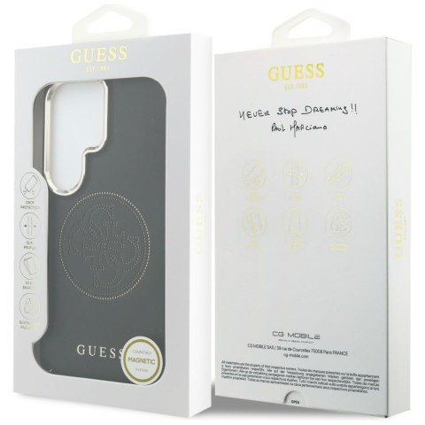Etui Guess Perforated Logo MagSafe do Samsung Galaxy S26 Ultra czarny