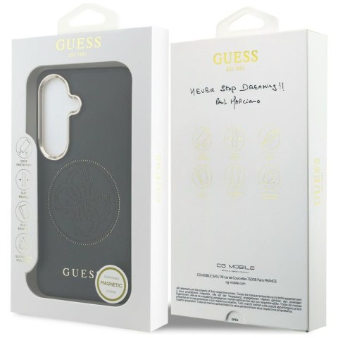 Etui Guess Perforated Logo MagSafe do Samsung Galaxy S26 czarny
