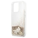 Guess GUHCP13LGLHFLGO iPhone 13 Pro / 136,1" gold/złoty hardcase Glitter Charms