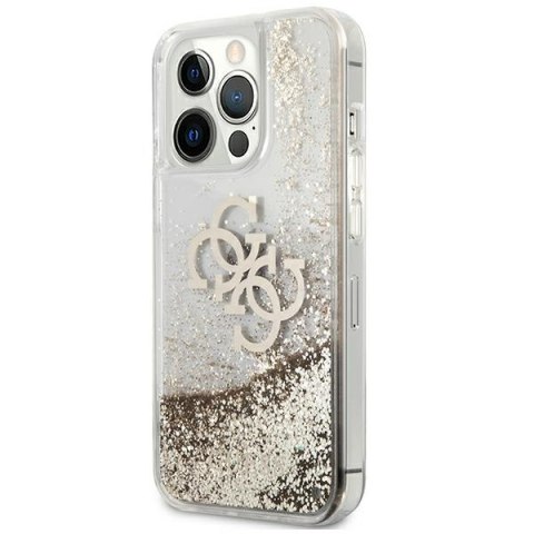 Guess GUHCP13LLG4GGO iPhone 13 Pro / 136,1" złoty/gold hardcase 4G Big Liquid Glitter