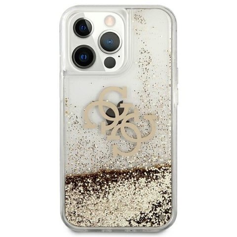 Guess GUHCP13LLG4GGO iPhone 13 Pro / 136,1" złoty/gold hardcase 4G Big Liquid Glitter