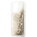 Guess GUHCP13LLG4GGO iPhone 13 Pro / 136,1" złoty/gold hardcase 4G Big Liquid Glitter