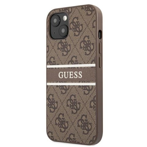 Guess GUHCP13M4GDBR iPhone 13 / 14 / 15brązowy/brown hardcase 4G Stripe