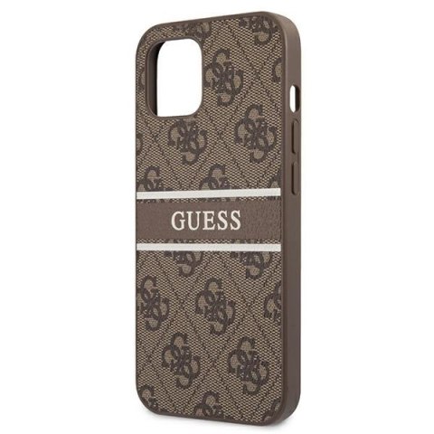 Guess GUHCP13M4GDBR iPhone 13 / 14 / 15brązowy/brown hardcase 4G Stripe